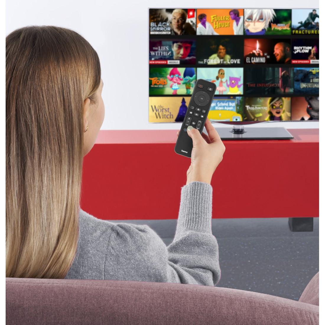 HAMA Дистанционно управление за TV + Netflix, Prime Video, бутони Disney+, програмируемо