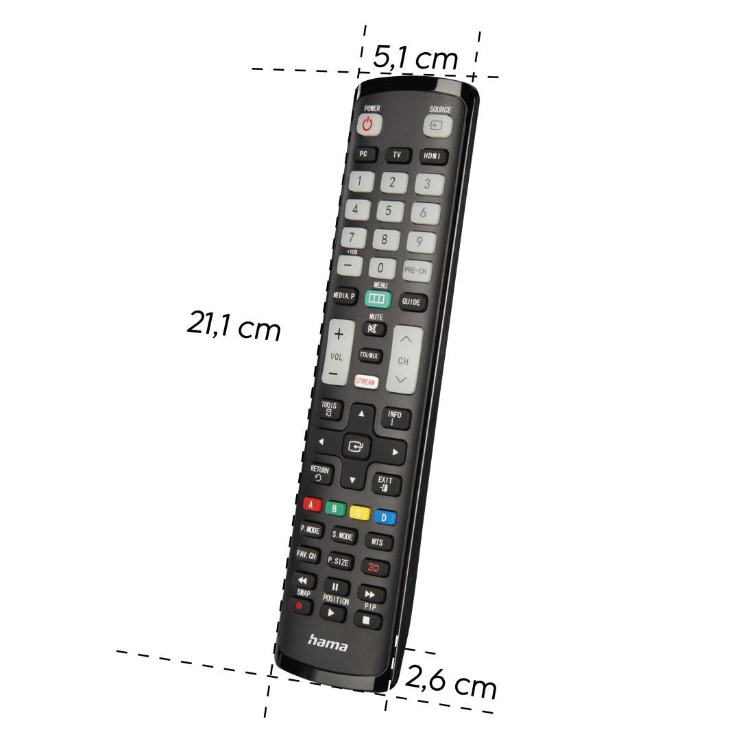 HAMA Универсално дистанционно за Samsung TV, IR, обучаемо, светещи бутони