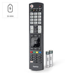 HAMA Universal Remote Control for LG TV, Illuminated Buttons, Learning Function