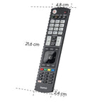 HAMA Universal Remote Control for LG TV, Illuminated Buttons, Learning Function