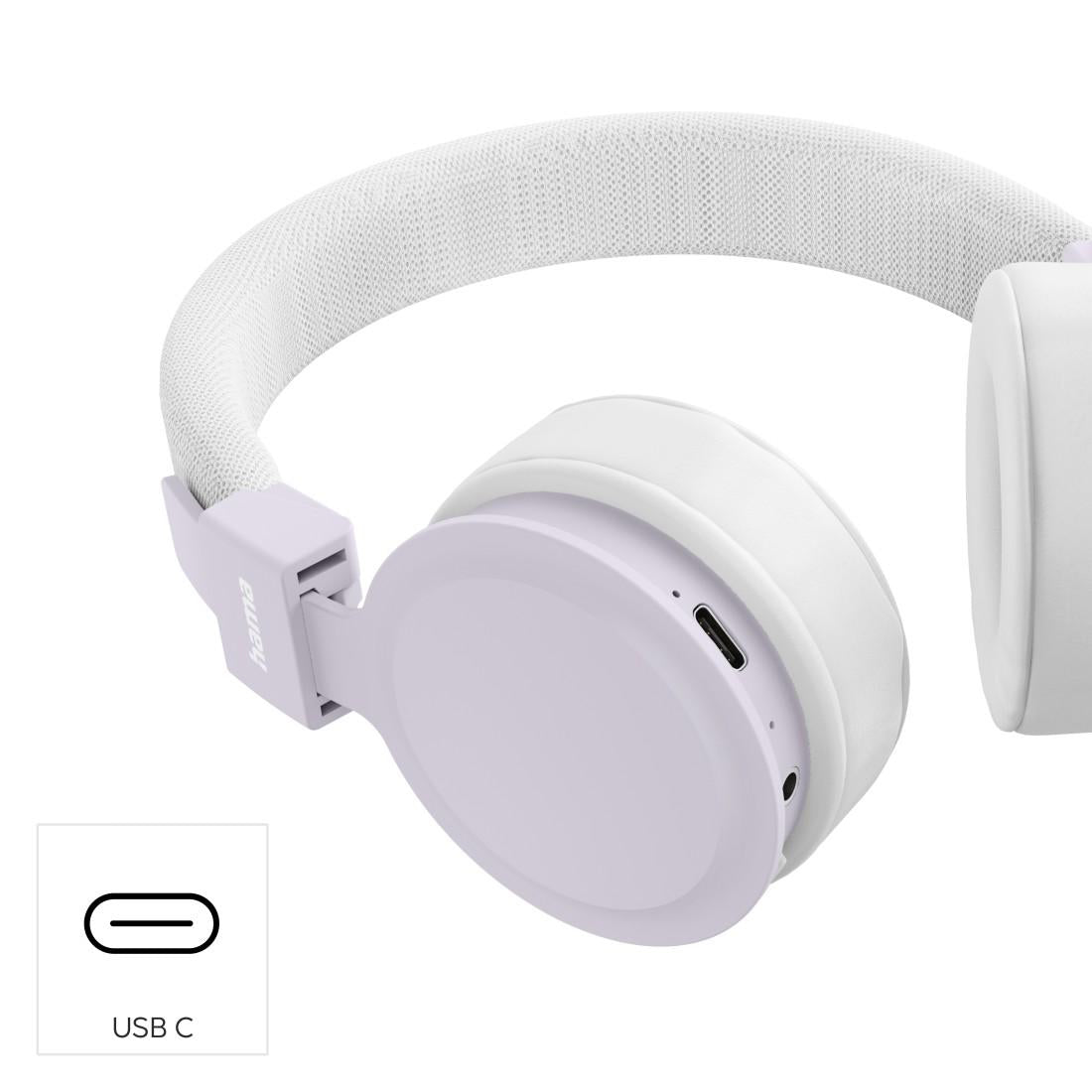 HAMA Слушалки с микрофон "Freedom Lit III"  Bluetooth, On-Ear, бял