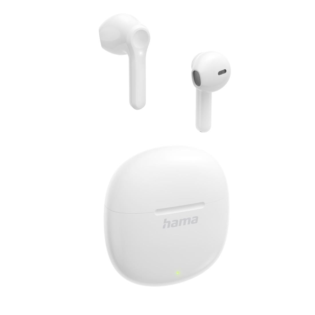Hama Блутут слушалки "Action One", TWS, Earbuds, бял