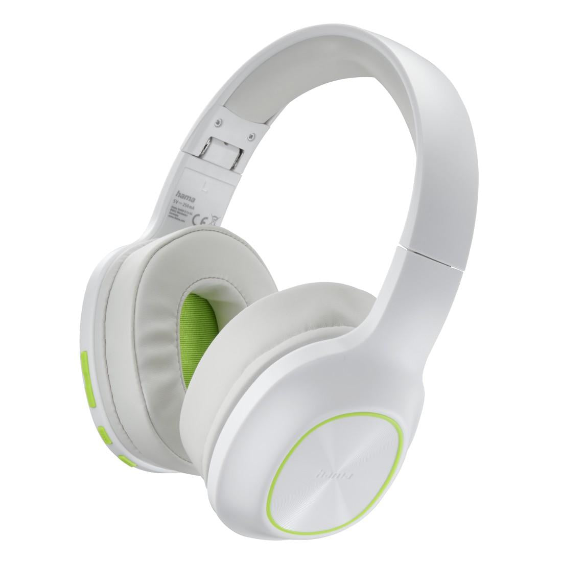 HAMA Блутут Слушалки "Spirit Calypso III", Over-Ear, Bass Boost, Fold, бял
