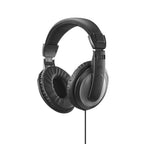 HAMA "Shell II" Stereo Headphones, Over-Ear, 2m, Black