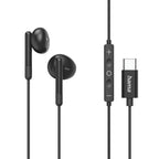 HAMA "Classy" Earphones, USB-C, in-ear, microphone, kink protection, black