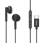 HAMA "Classy" Earphones, USB-C, in-ear, microphone, kink protection, black