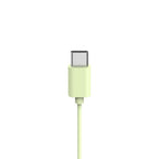 HAMA Headphones with Microphone "Fun C", USB-C, single-sided cable guide, green