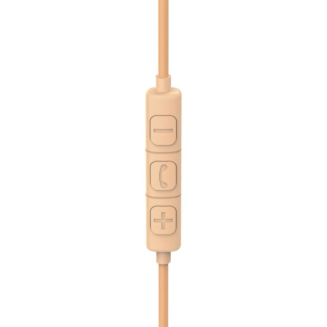 HAMA Слушалки с микрофон "Fun C", USB-C, водач за кабел от едната страна, Оранжев