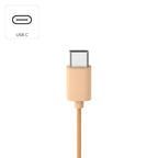 HAMA Headphones with microphone "Fun C", USB-C, single-sided cable guide, Orange