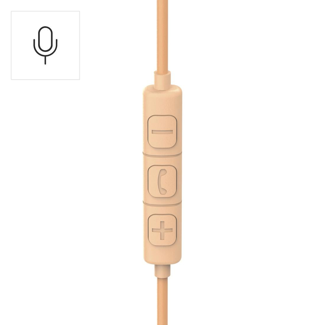 HAMA Слушалки с микрофон "Fun C", USB-C, водач за кабел от едната страна, Оранжев