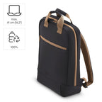 HAMA Laptop Backpack "Ultra Lightweight", up to 41 cm (16.2"), black with brown