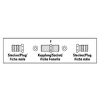 HAMA Adapter Kit for Satellite Receiver, 2 x F-Plugs and F-Sockets