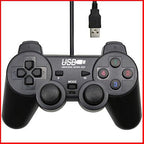 Wired Gamepad ESTILLO 703 Dual Vibration, USB, Black