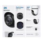 Outdoor Security WiFi Camera TP-Link Tapo C510W - 2K Pan/Tilt
