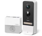 Tapo D230S1 Video Doorbell, 2.4Ghz, 2K 5MP, Color Night Vision, Rechargeable Batteries, microSD
