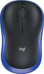 Wireless Optical Mouse LOGITECH M185, USB, Blue/Black