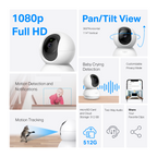 TP-Link Tapo C200P2 Pan/Tilt Home Security WiFi Camera - 2 Pack