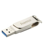 HAMA "C-Rotate Pro" Flash Drive, USB-C 3.1/3.0, 128GB, 100MB/s, 182491