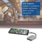ACT AC7056 SD / micro SD Card Reader, SDXC, USB-C