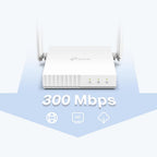 TP-LINK TL-WR844N Wireless Router, 2.4 GHz, 300Mbps, 10/100