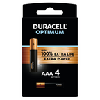 Alkaline Battery DURACELL OPTIMUM MX2400 LR03 AAA /4 pcs. in blister/ 1.5V