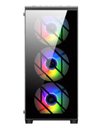 FSP CMT192 TG ATX Mid Tower Case, Black