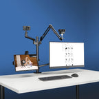 Monitor stand for streaming, 4 arms, HAMA-04663