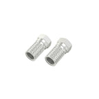 HAMA Adapter, F-connector male, Metal, 4 pieces