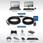ACT AC6110 USB-A Male to Female Extension Cable, 10 m