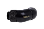 Alphacool Eiszapfen Angled Adapter, 2 x 45°, G1/4 Male to G1/4 Female Thread, Matte Black