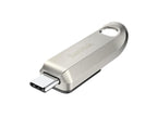 SanDisk Ultra Luxe USB Flash Drive, 128GB, USB 3.2 Gen 1, USB-C, Silver