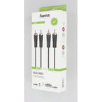 Audio cable HAMA, 2 x RCA Male - 2 x RCA Male, 5m, Black
