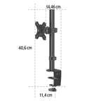 HAMA Monitor Desk Mount, Adjustable, 13" - 32", 10 kg, Black