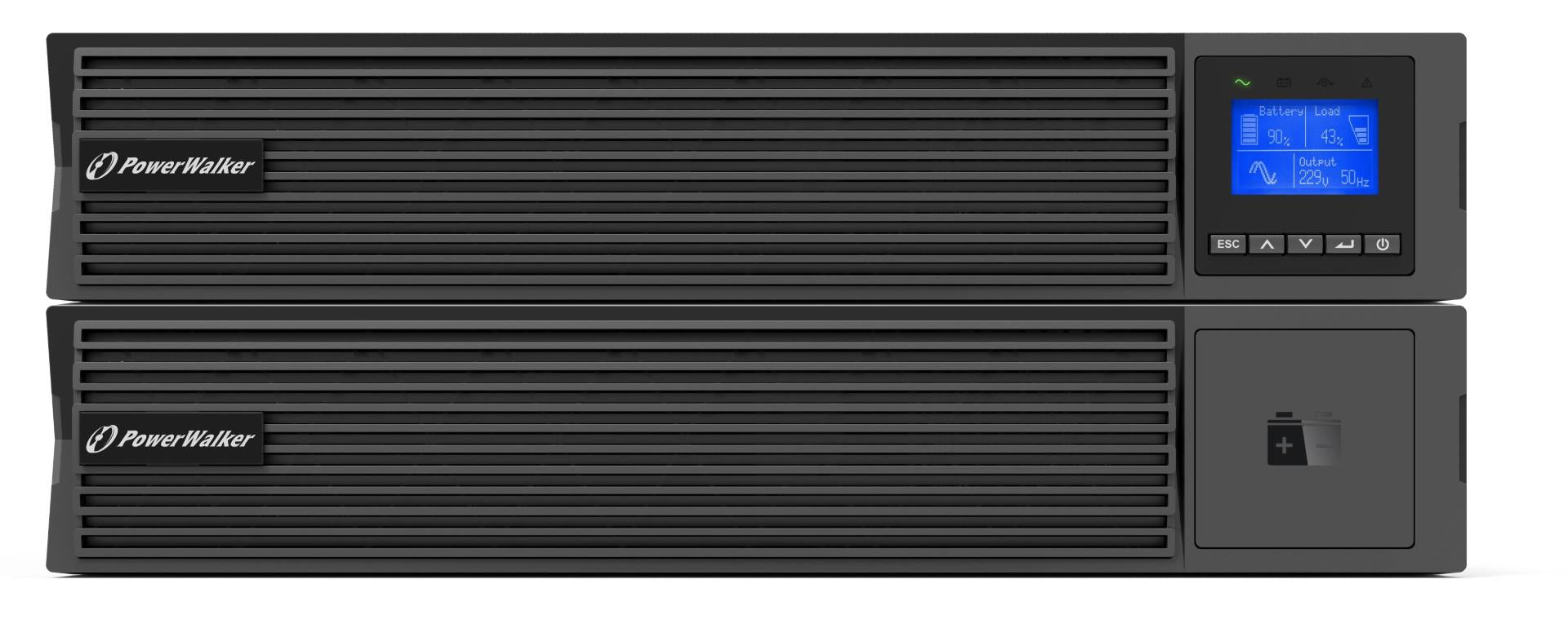 UPS POWERWALKER VFI 3000 ICR IoT  PF1 3000VA/ 3000 W, On-Line