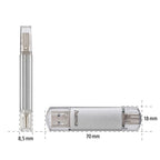 HAMA USB-C/USB 3.0 Laeta Flash Drive, 64GB, 40GB/s
