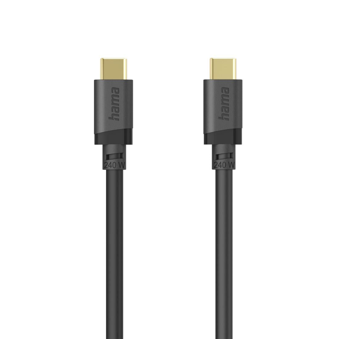 HAMA Кабел USB-C E-Marker чип USB 3.2 Gen1, 5 Gbit/s, 240 W, 1.5 м