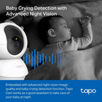 TP-Link Tapo C210P2 Security WiFi Camera, 360°, Pan/Tilt - 2 Pieces