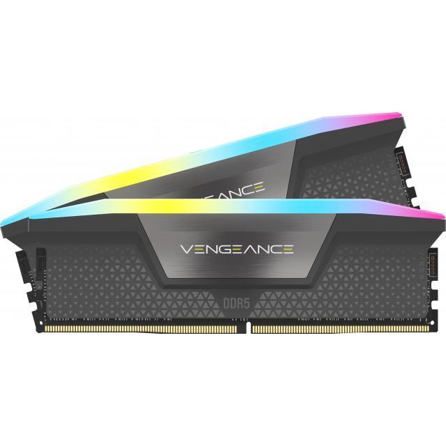Памет Corsair Vengeance Gray RGB DDR5 32GB (2x16GB) 6000MHz CL30 - AMD EXPXO & XMP 3.0