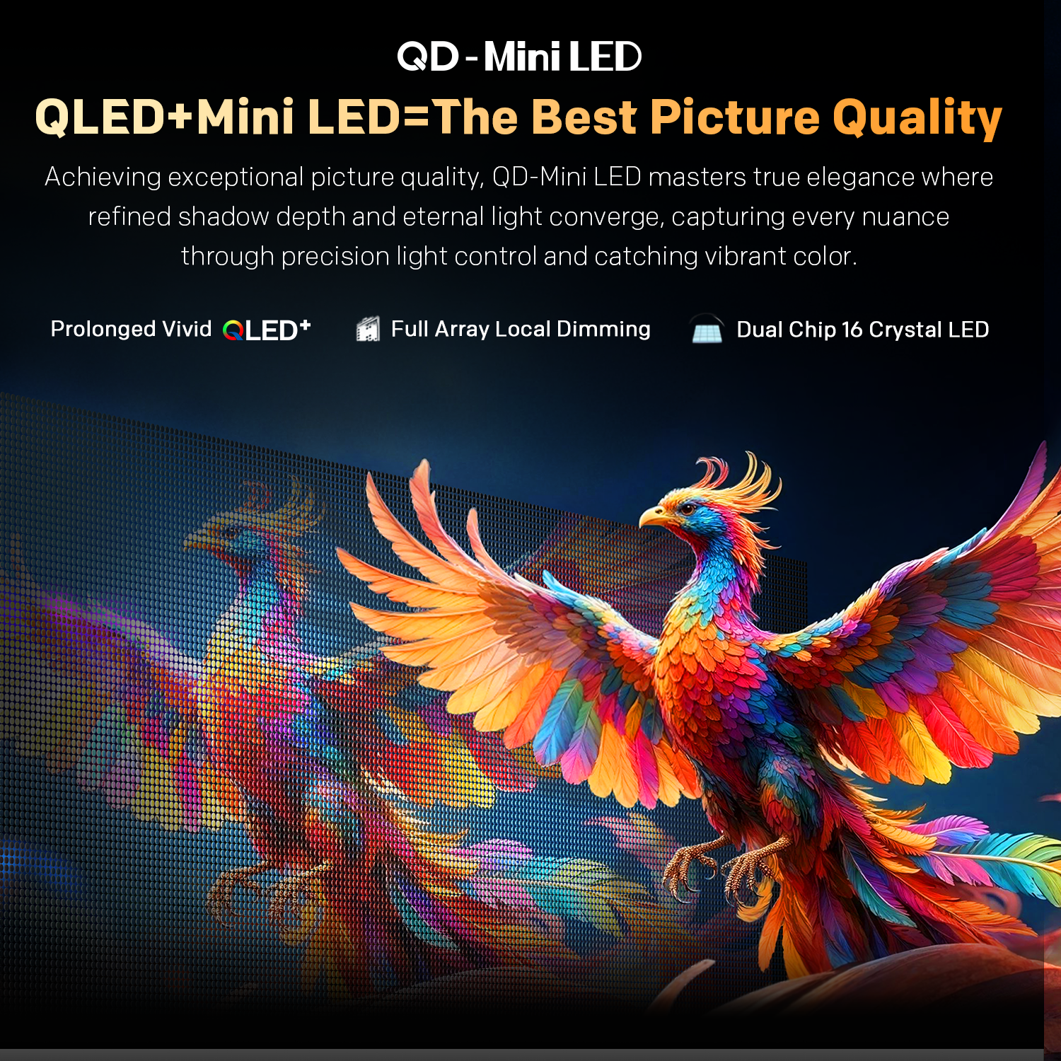 Телевизор METZ 65" 65MNH7000Z UHD 4K QD-Mini LED, Matte Screen Ultra, Google TV, Клас E