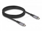 Delock Cable E-Marker, USB-C, 240W, 2 m, grey