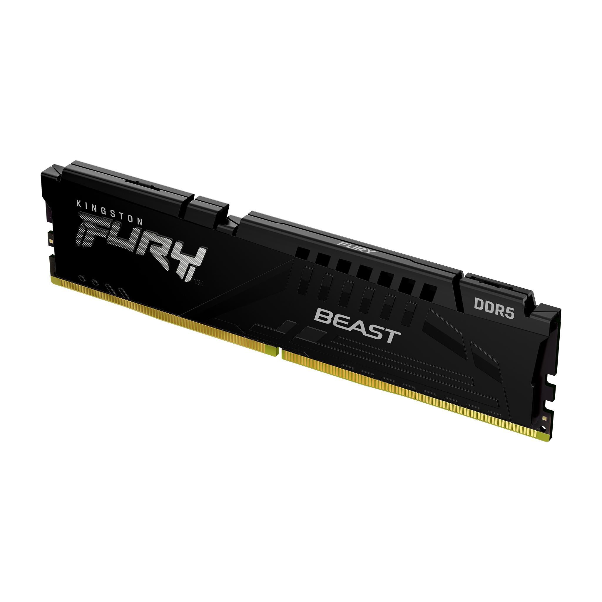 Памет Kingston FURY Beast Black 8GB DDR5 5600MHz CL36, AMD EXPO - KF556C36BBE-8
