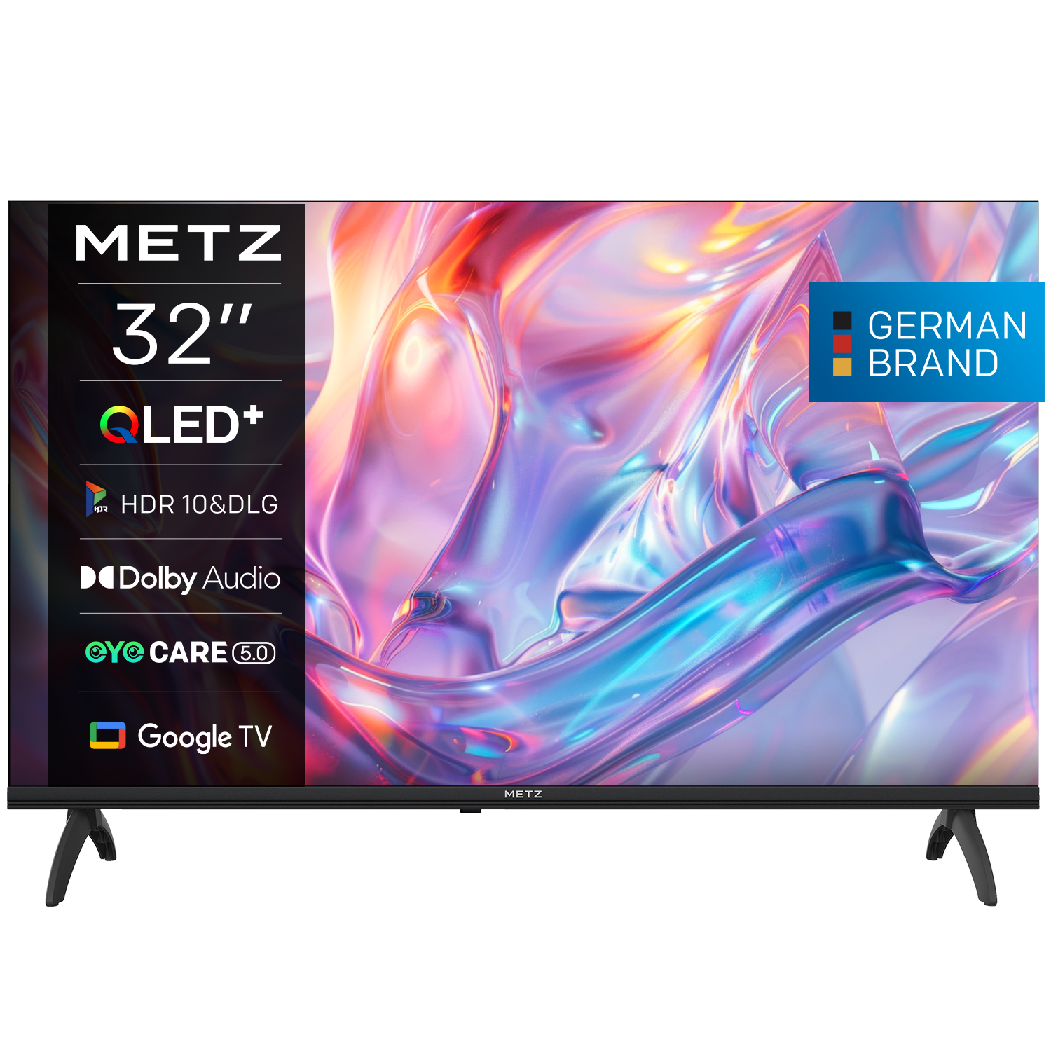 Телевизор METZ 32" 32MQH7000Z HD Ready QLED+ Google TV, Клас E