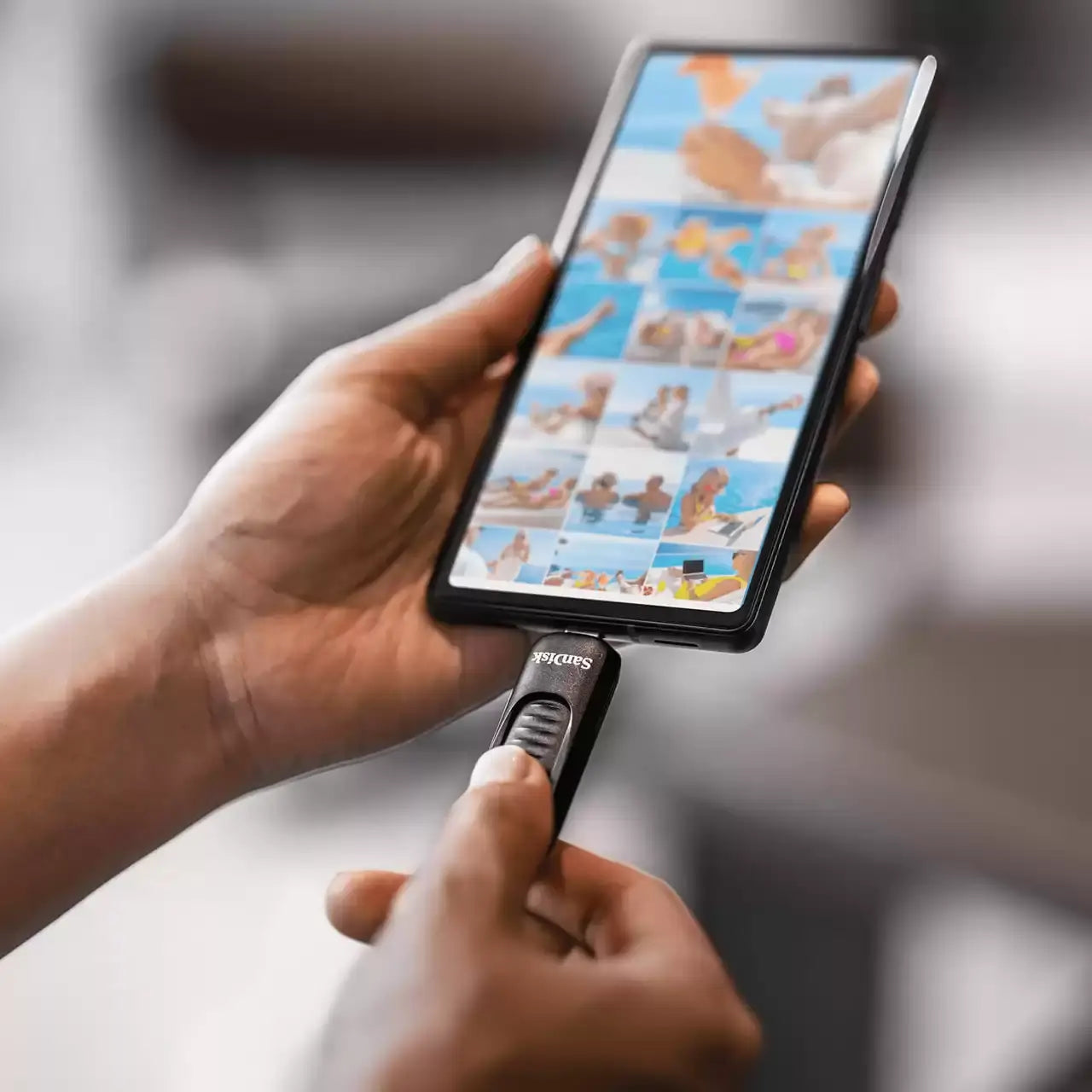 SanDisk Флаш памет Ultra Slider USB Type-C, 64GB