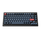 Keychron V1 MAX QMK 75% Carbon Black Mechanical Keyboard - Wireless