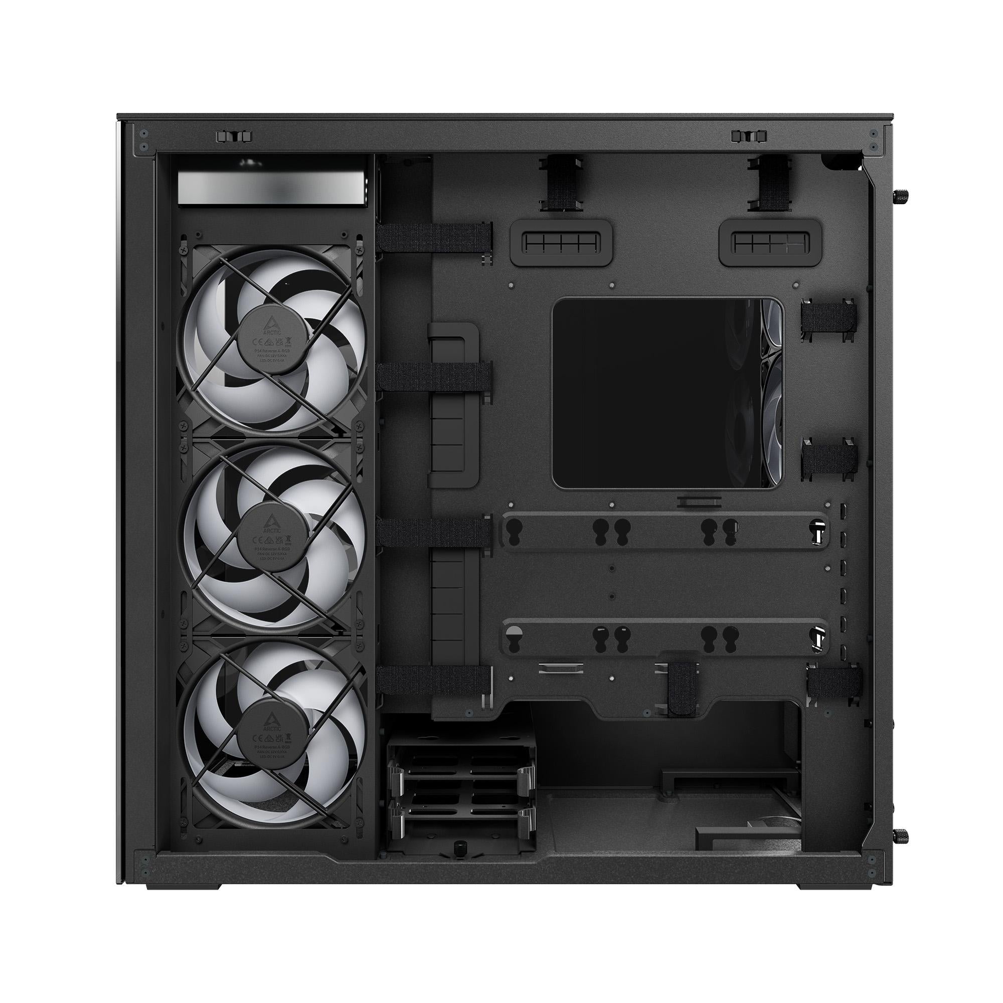 Кутия за компютър Arctic Xtender VG Mirror - Black Mid-Tower