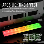 EZDIY-FAB ARGB Vertical 45 Degree GPU Mount Bracket PCIe 4.0 Riser Cable - White