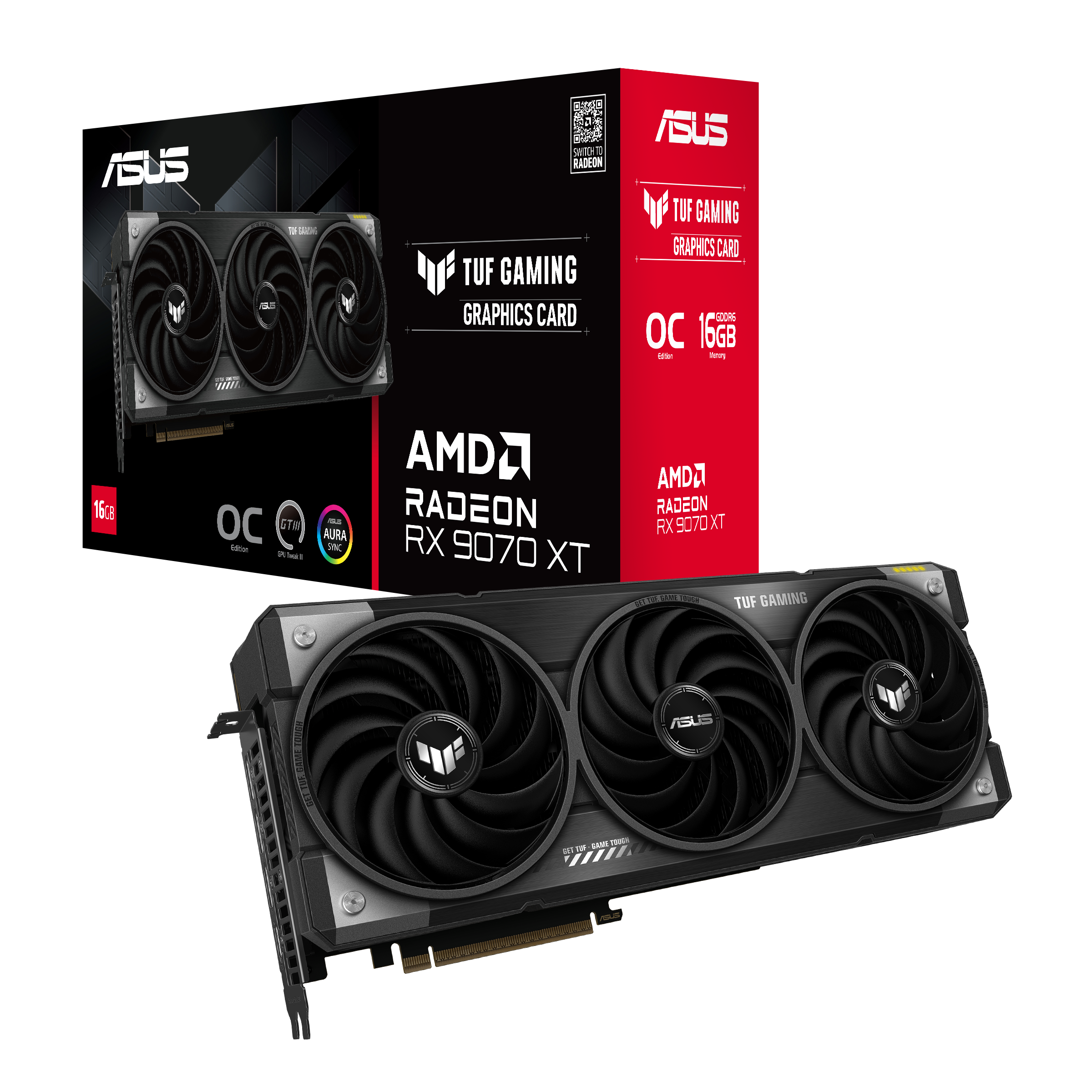Graphics Card ASUS TUF GAMING RADEON RX 9070 XT OC 16GB GDDR6
