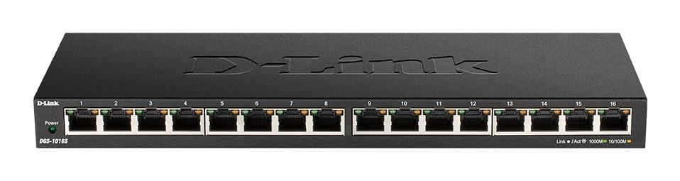 Суич D-Link DGS-1016S/E, 16 портов 10/100/1000, Desktop