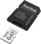 Memory card SANDISK micro SDXC UHS-I, U3, SD Adapter, 64GB