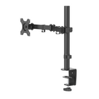 HAMA Adjustable Desk Monitor Mount, 13" - 32", 10 kg, Swivel/Tilt, Black